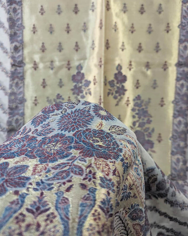 Premium Pure Indian Kani Silk Shawl (Ready To Wear)