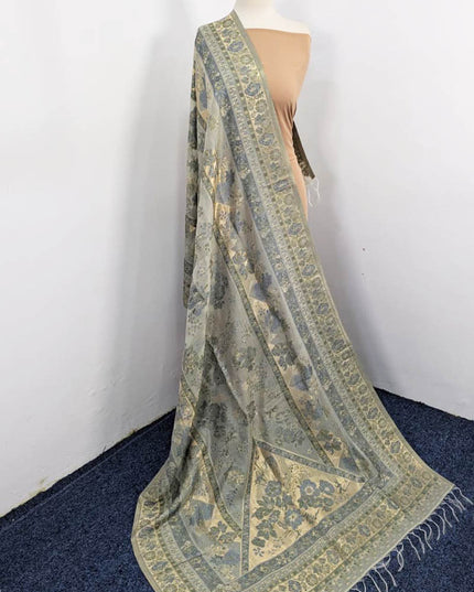 Premium Pure Indian Kani Silk Shawl (Ready To Wear)