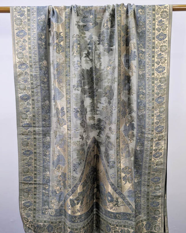 Premium Pure Indian Kani Silk Shawl (Ready To Wear)