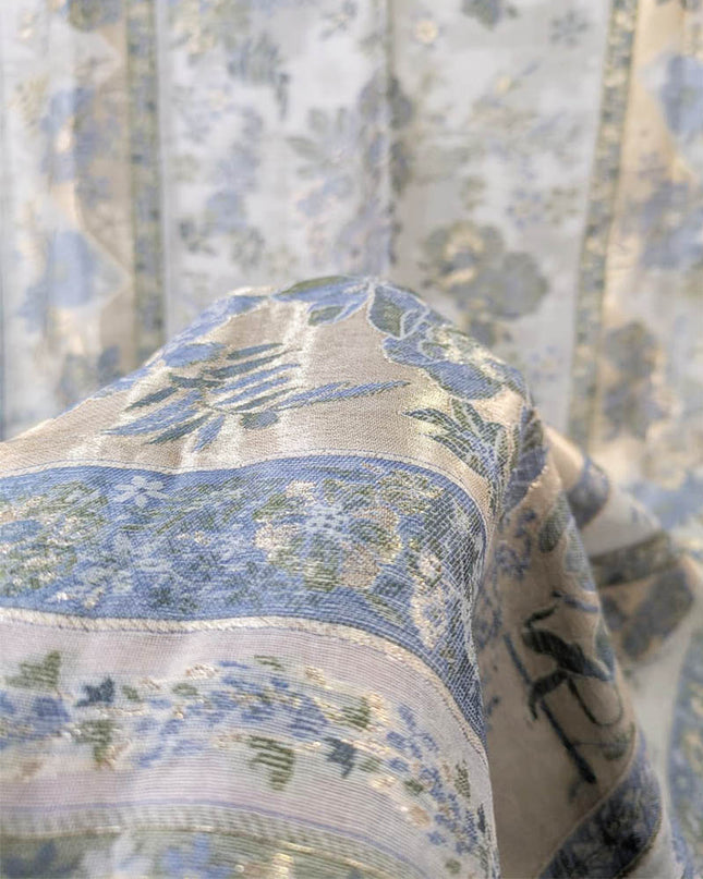 Premium Pure Indian Kani Silk Shawl (Ready To Wear)