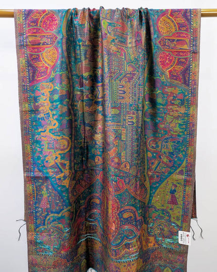 Exquisite Pure Indian Kani Silk Stroller (Ready To Wear)