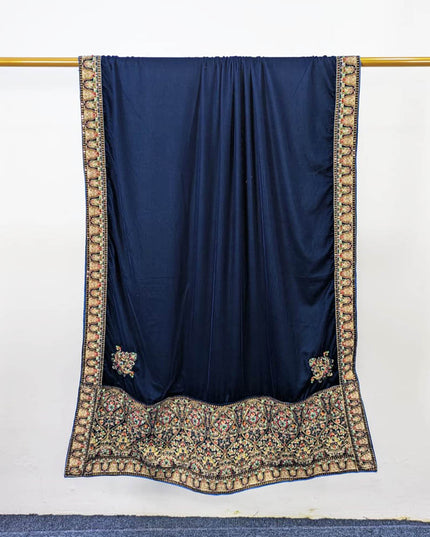 Exquisite Velvet Shawl with Bareeza Style Work