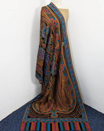 Fancy Kani Silk Shawl with Shah Jahan Style Work
