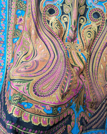 Fancy Kani Silk Shawl with Shah Jahan Style Work