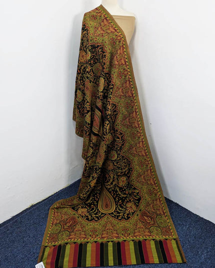 Shah Jahan Style Work Kani Silk Shawl (Ready To Wear)