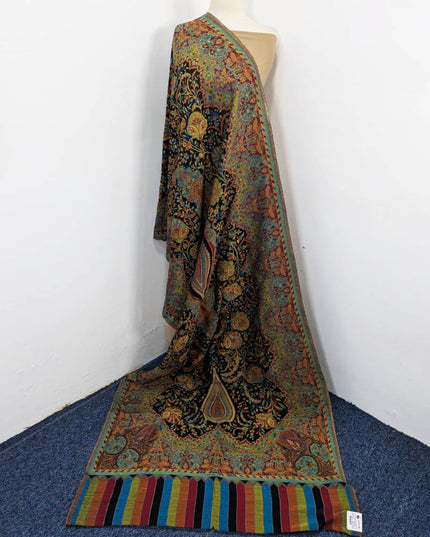 Shah Jahan Style Work Kani Silk Shawl (Ready To Wear)