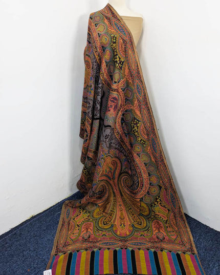 Premium Shah Jahan Style Work Kani Silk Shawl