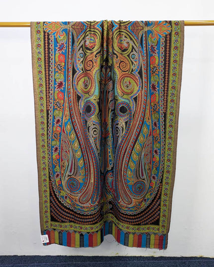 Fancy Kani Silk Shawl with Shah Jahan Style Work