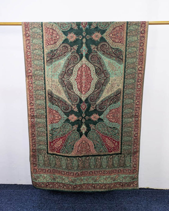 Premium Moon Light Kani Silk Shawl (Ready To Wear)