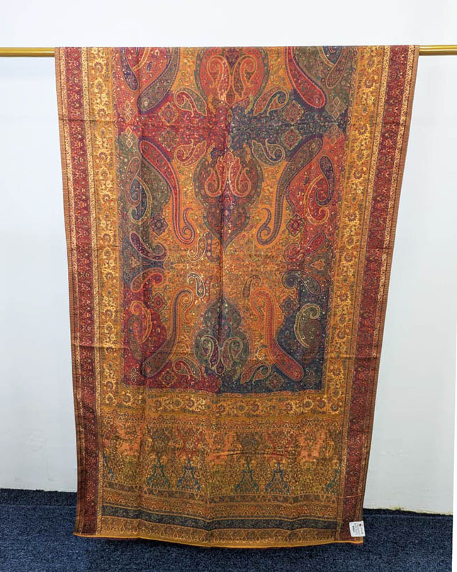 Luxury Moon Light Kani Silk Shawl (Ready To Wear)