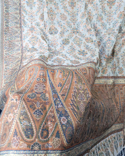 Premium Kani Silk Shawl with Moonlight Work