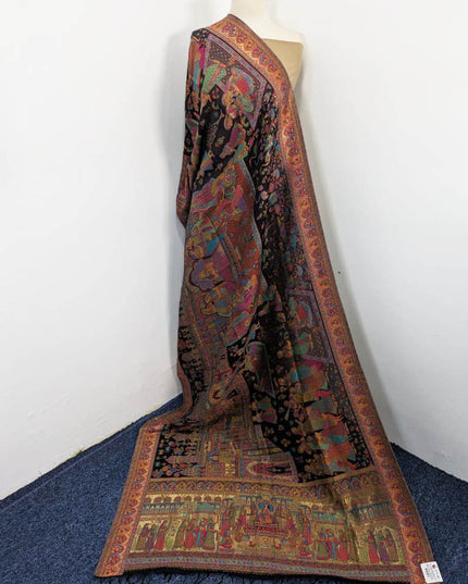 Kani Silk Shawl with Moonlight Work (Ready To Wear)