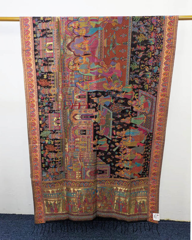 Kani Silk Shawl with Moonlight Work (Ready To Wear)