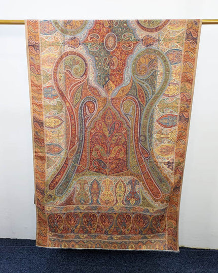 Luxury Moon Light Kani Silk Shawl (Ready To Wear)