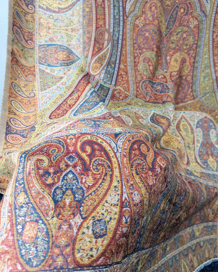 Luxury Moon Light Kani Silk Shawl (Ready To Wear)