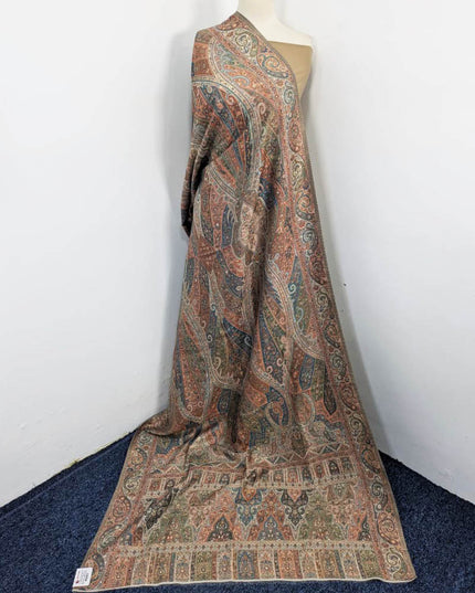 Premium Kani Silk Shawl with Moonlight Work