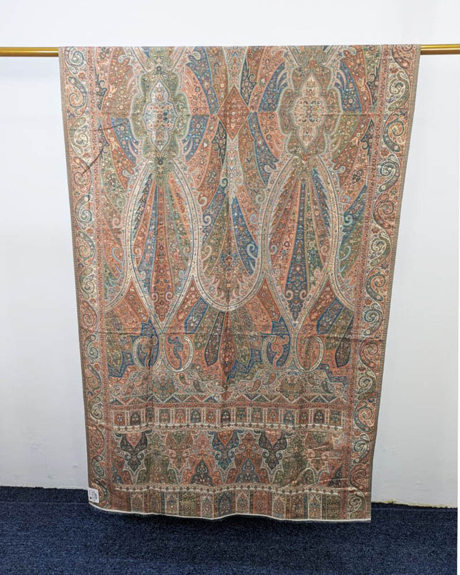 Premium Kani Silk Shawl with Moonlight Work