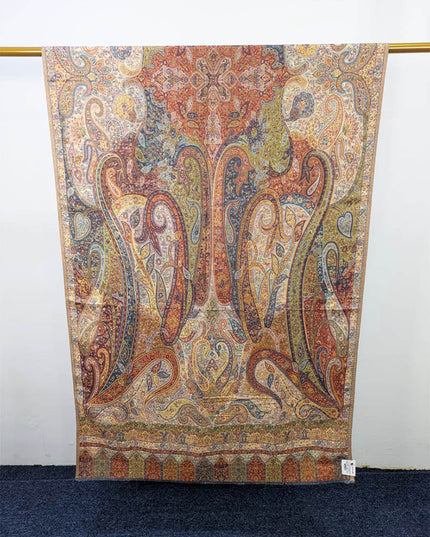 Luxury Moon Light Kani Silk Shawl (Ready To Wear)