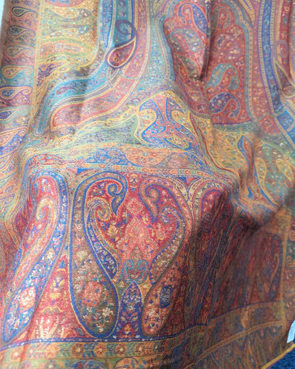 Fancy Kani Silk Shawl with Moonlight Work