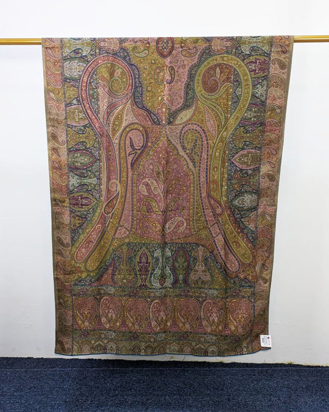 Premium Kani Silk Shawl with Moonlight Work