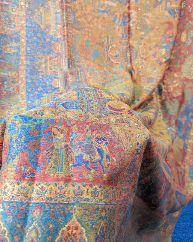 Kani Silk Shawl with Moonlight Work (Ready To Wear)