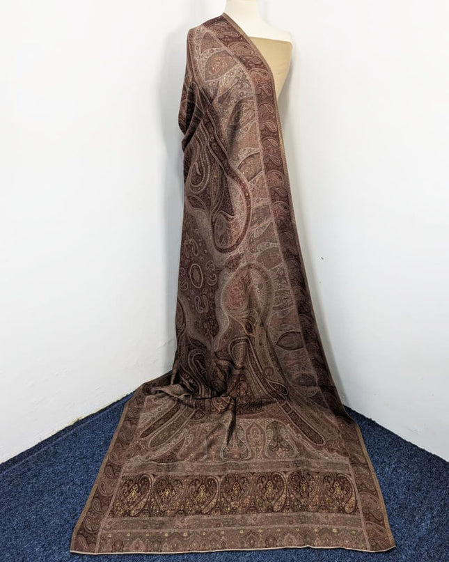 Premium Moon Light Kani Silk Shawl (Ready To Wear)