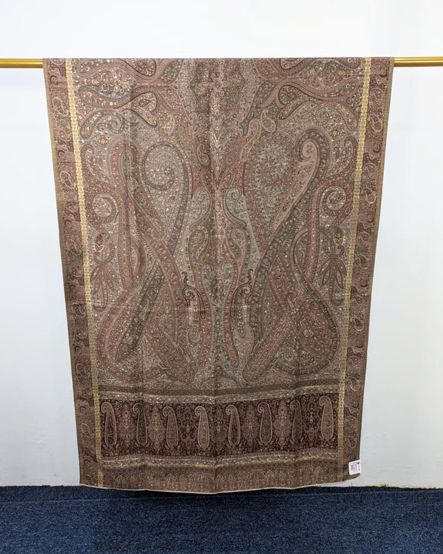 Fancy Kani Silk Shawl with Moonlight Work