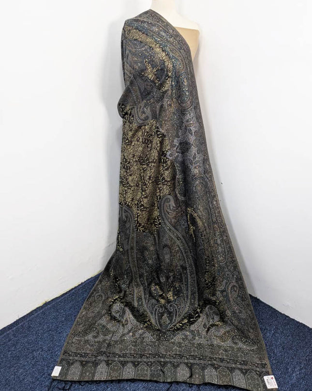 Fancy Net Silk Style Pure Kani Silk Shawl (Ready To Wear)