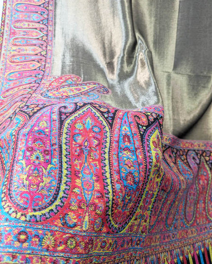 Premium Moonlight with Fine Kani Work Shawl