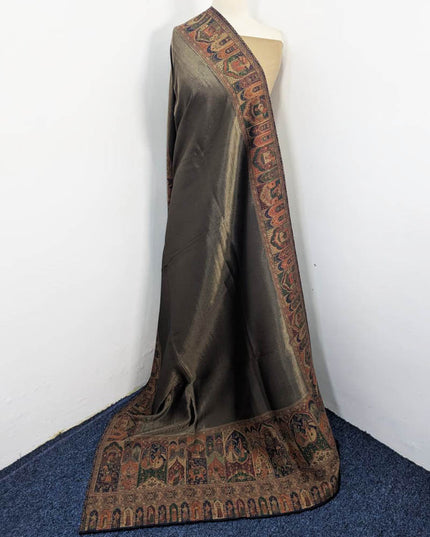 Luxury Moonlight with Fine Kani Work Shawl (Ready To Wear)