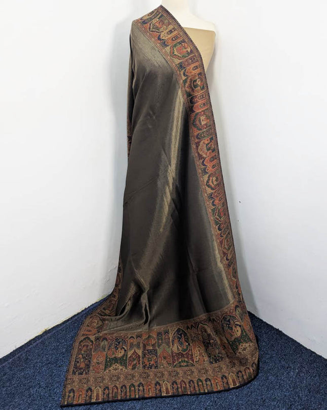 Luxury Moonlight with Fine Kani Work Shawl (Ready To Wear)