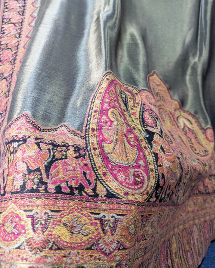 Exquisite Moonlight Shawl with Fine Kani Work