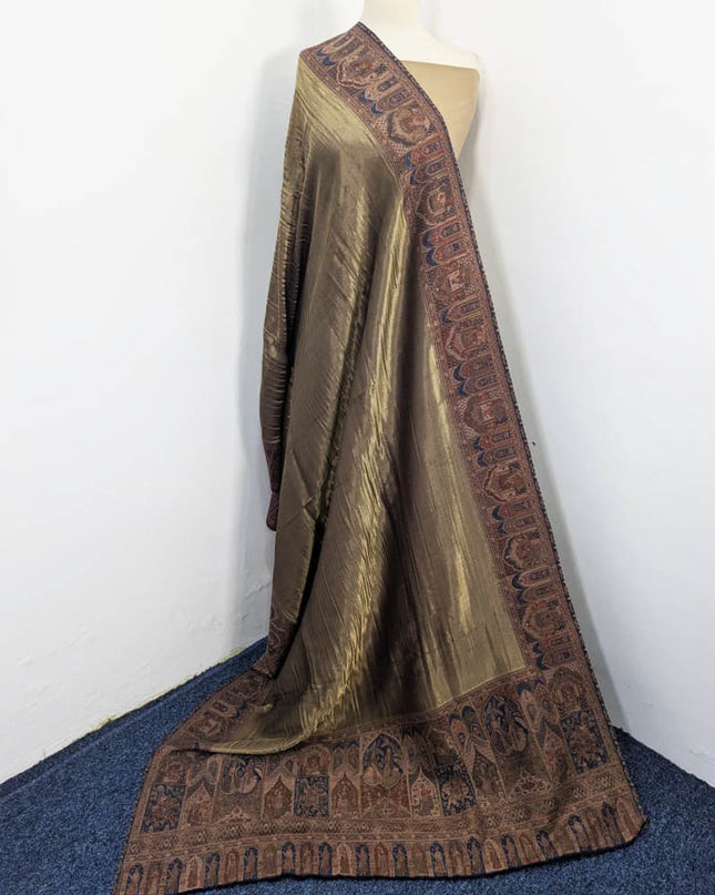 Premium Moonlight with Fine Kani Work Shawl (Ready To Wear)