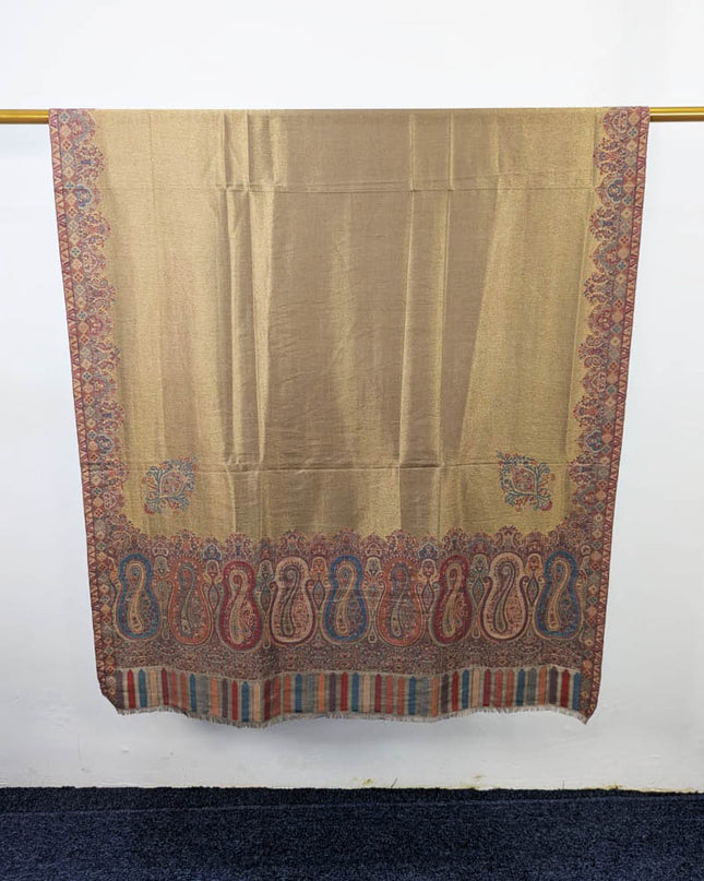 Luxury Moonlight Shawl with Kani Work (Ready To Wear)