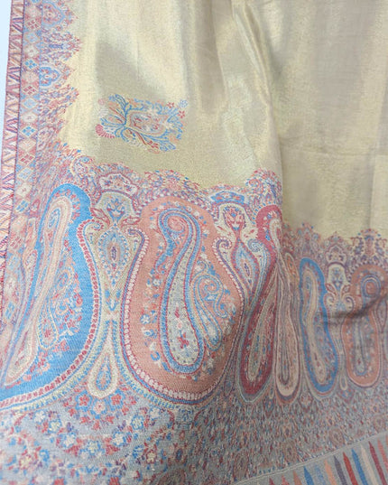 Luxury Moonlight Shawl with Kani Work (Ready To Wear)