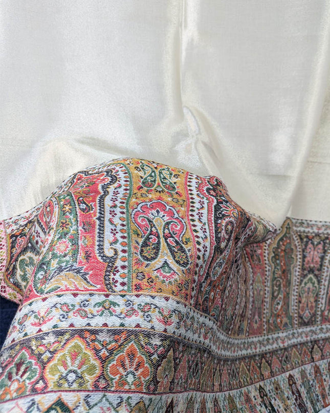Premium Kani Moonlight Plain Reversible Shawl