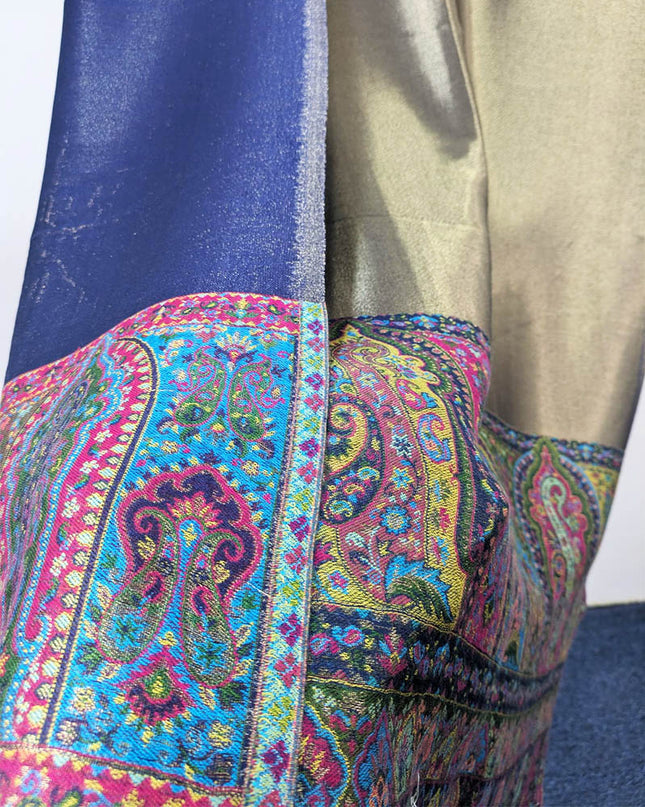 Luxury Kani Moonlight Plain Reversible Shawl (Ready To Wear)