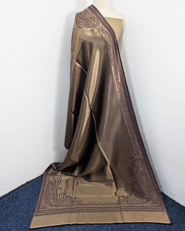 Premium Moonlight with Kani Work Shawl (Ready To Wear)