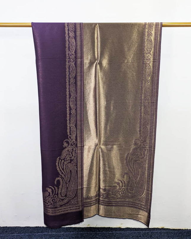 Premium Moonlight with Kani Work Shawl (Ready To Wear)