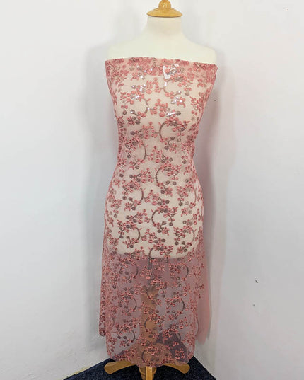 Fancy Net With Embroidered Sitara Work  2PC Unstitched