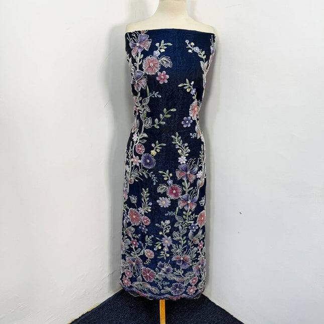 Fancy Silk Cut Dana with 3D Work 2PC Unstitched