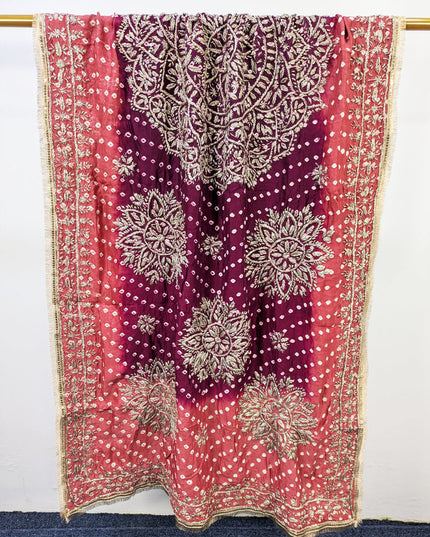 Fancy Chunnri Gotta Work Silk Dupatta (Ready To Wear)