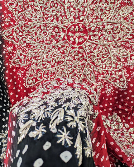 Handmade Chunnri Gotta Work Silk Dupatta (Ready To Wear)