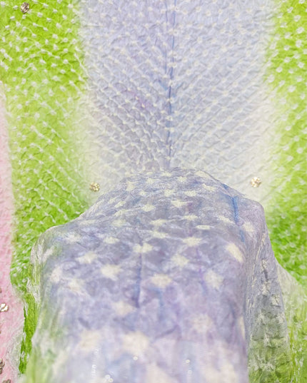 Silk with Handmade Chunnri Gotta Work Dupatta (Ready To Wear)