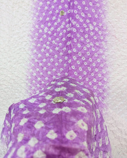 Fancy Silk with Handmade Chunnri Gotta Work Dupatta