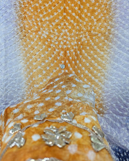 Handmade Chunnri Gotta Work Silk Dupatta (Ready To Wear)