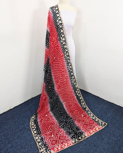 Fancy Silk with Handmade Chunnri Gotta Work Dupatta