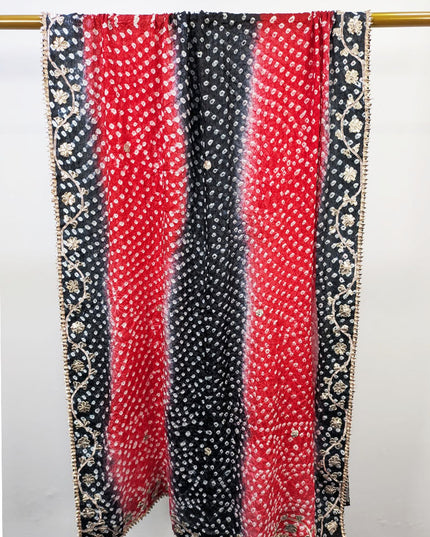 Fancy Silk with Handmade Chunnri Gotta Work Dupatta