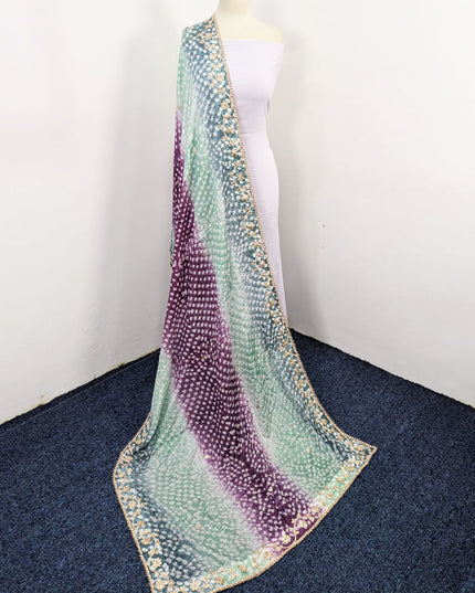 Silk with Handmade Chunnri Gotta Work Dupatta (Ready To Wear)