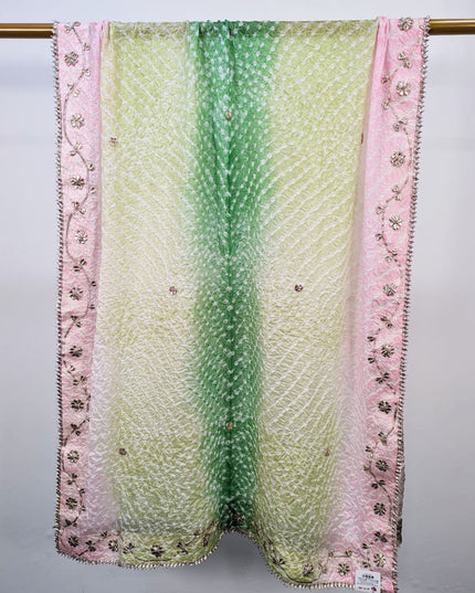 Fancy Silk with Handmade Chunnri Gotta Work Dupatta